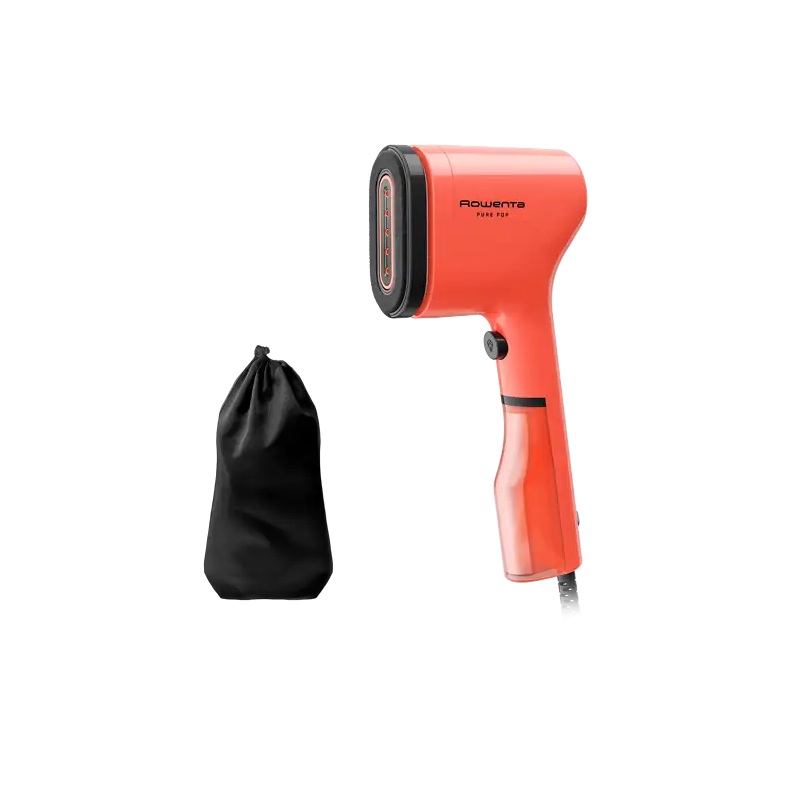 Plancha de vapor vertical – Rowenta Pure Pop DR2022D1, 1300 W, 20 g/min, 70 ml, Coral