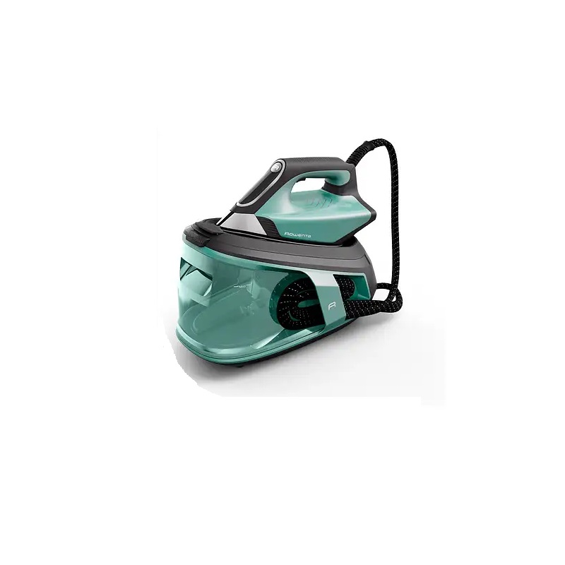 Centro de planchado – Rowenta VR9034, 2800 W, 550 g/min, 7,5 bar, 1,8 L, Verde