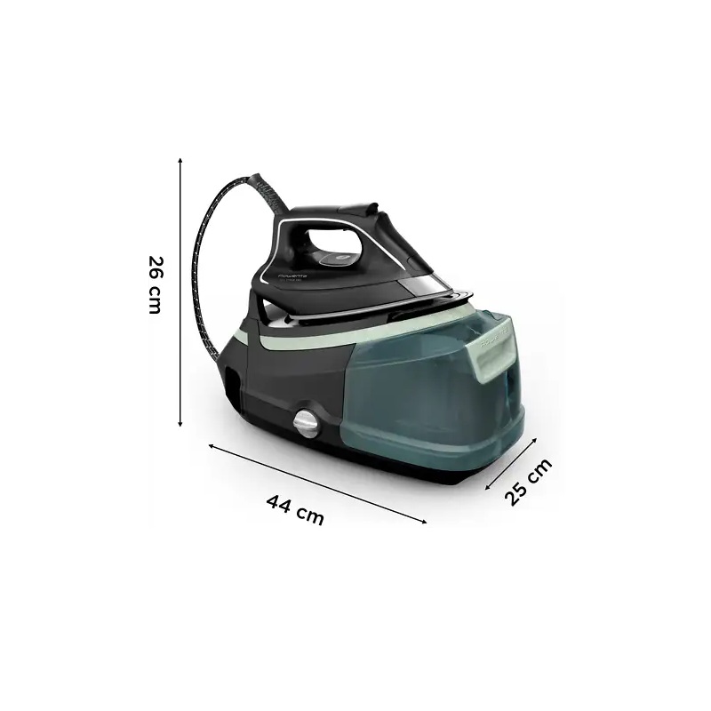 Centro de planchado – Rowenta Eco Steam Pro DG9621, 2800 W, 7,8 bar, 500 g/min, 1,3 L, Verde