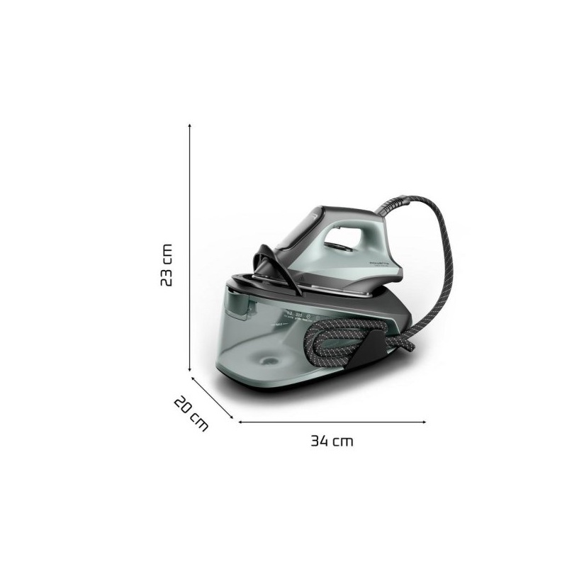 Centro de planchado – Rowenta Force Pro 300 VR5430, 2400 W, 310 g/min, 6,2 bar, Verde